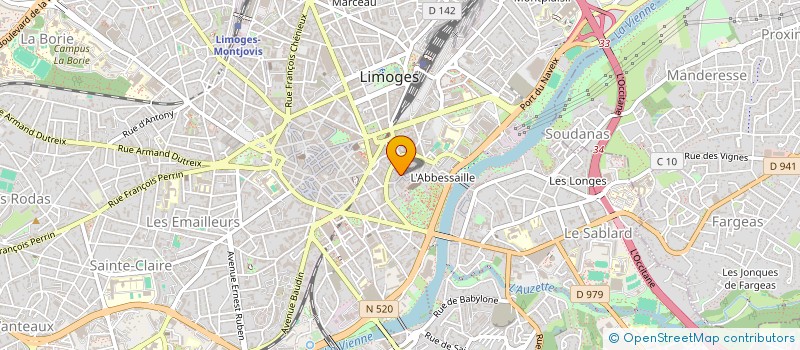 localisation de l'entreprise ARTOOZ à LIMOGES