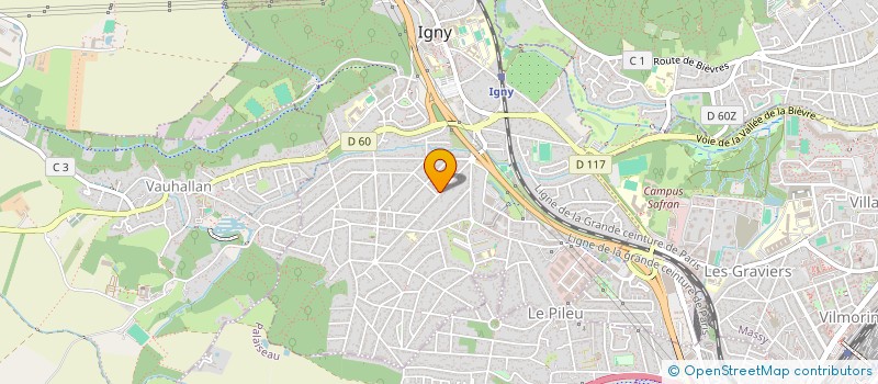 localisation de l'entreprise ARTORE à IGNY