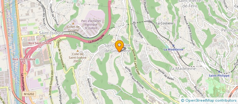 localisation de l'entreprise ARTOSUD à NICE
