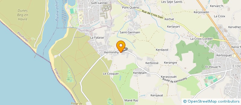 localisation de l'entreprise ARTOTHEM à ERDEVEN