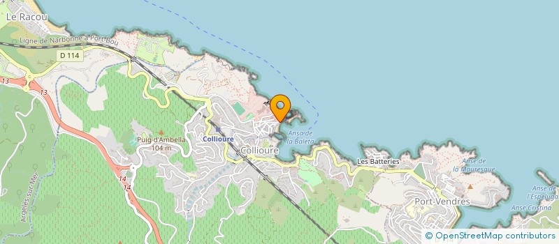 localisation de l'entreprise ARTOVMUSIC  COLLIOURE