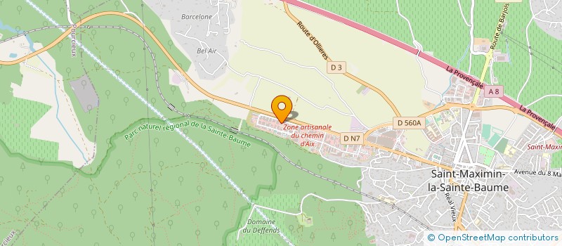 localisation de l'entreprise ARTP à SAINT-MAXIMIN-LA-SAINTE-BAUME