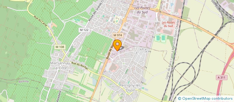 localisation de l'entreprise ARTPOL à MARSANNAY-LA-COTE