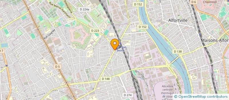 localisation de l'entreprise ARTPROD à VITRY-SUR-SEINE
