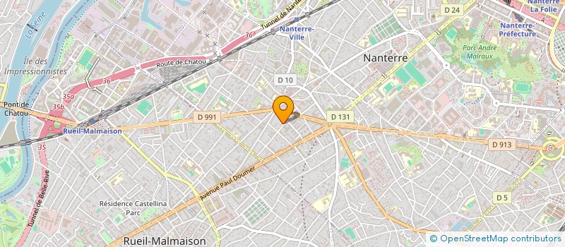 localisation de l'entreprise ARTPROD  NANTERRE