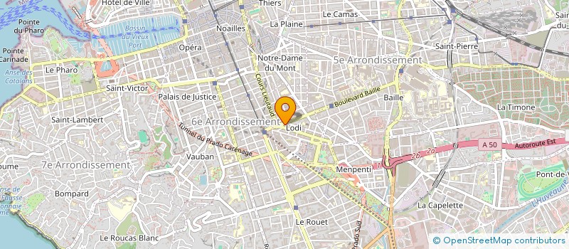 localisation de l'entreprise ARTRA à MARSEILLE