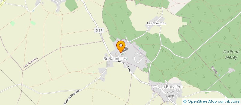 localisation de l'entreprise ARTRADISTRI à BRETAGNOLLES