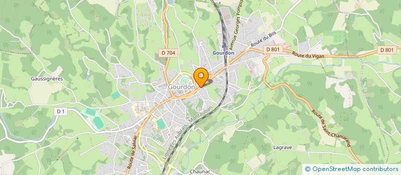 localisation de l'entreprise ARTRANS à GOURDON