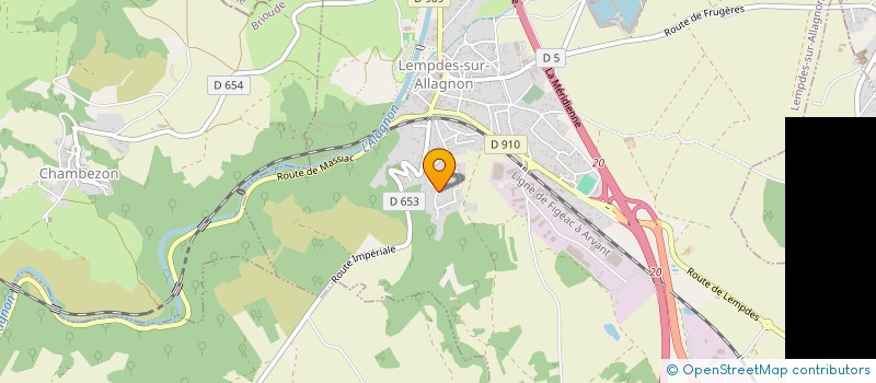 localisation de l'entreprise ARTS ALLAGNON  LEMPDES-SUR-ALLAGNON