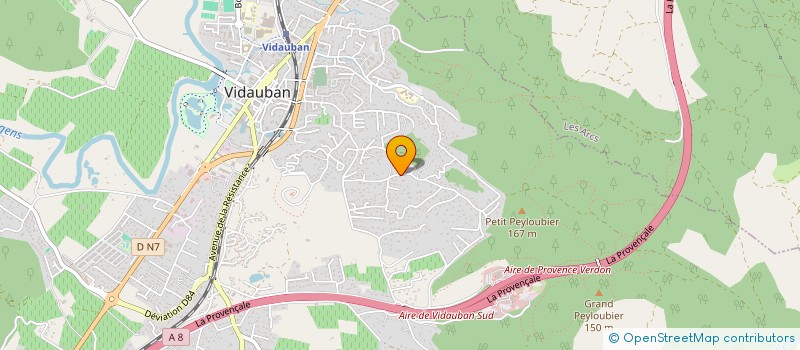 localisation de l'entreprise ARTS AU PLURIEL  VIDAUBAN