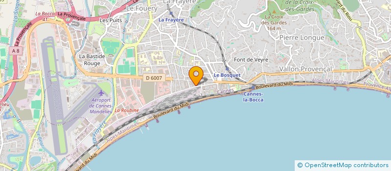 localisation de l'entreprise ARTS & B à CANNES