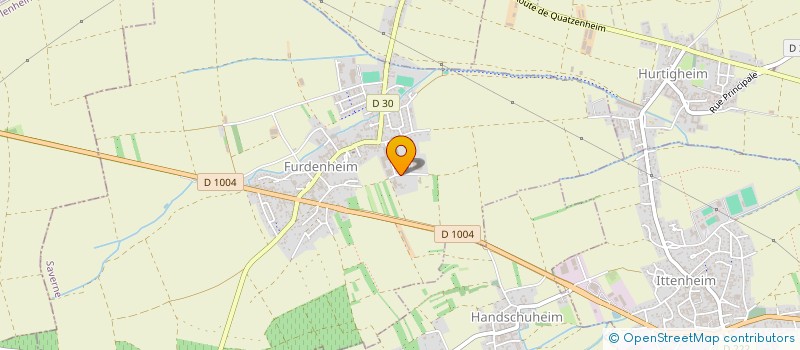 localisation de l'entreprise ARTS & BAT - ALSACIENNE DE REALISATION ET D'ETUDES DE BATIMENTS  FURDENHEIM