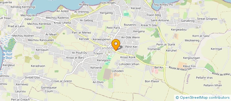 localisation de l'entreprise ARTS, BIEN-ETRE ET CULTURE  LANDEDA