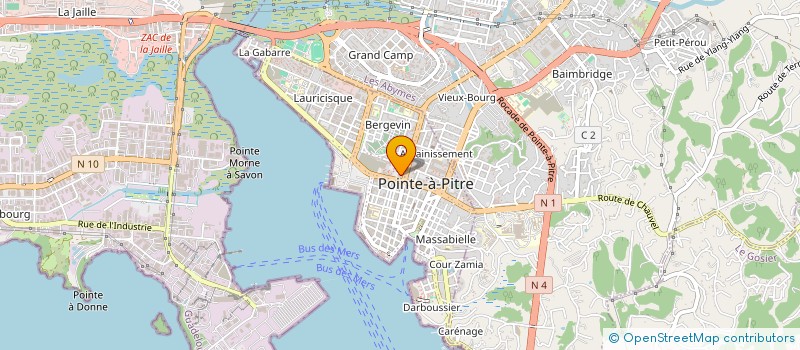 localisation de l'entreprise ARTS BURGER  POINTE-A-PITRE