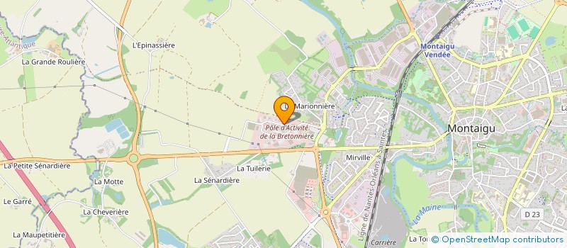 localisation de l'entreprise ARTS'CAD à MONTAIGU-VENDEE