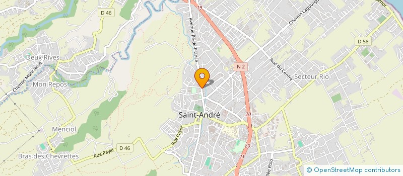 localisation de l'entreprise ARTS CADEAUX VIDEO à SAINT-ANDRE