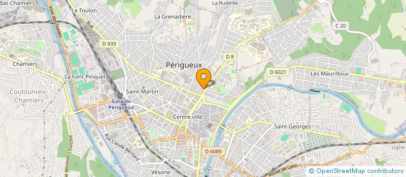 localisation de l'entreprise ARTS CAP'EZZI ASSOCIATION à PERIGUEUX