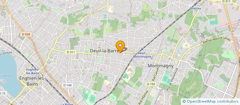 localisation de l'entreprise ARTS & CHEMINEES  DEUIL-LA-BARRE