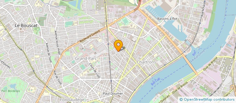 localisation de l'entreprise ARTS CHRYSALIDE à BORDEAUX