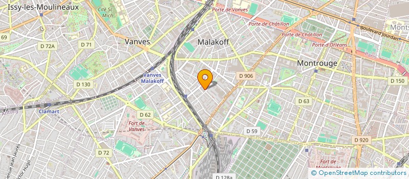 localisation de l'entreprise ARTS CONCEPT SARL à MALAKOFF