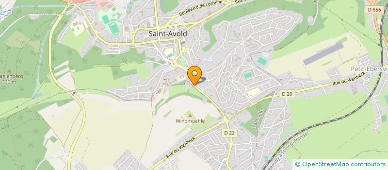 localisation de l'entreprise ARTS CONSTRUCTION  SAINT-AVOLD