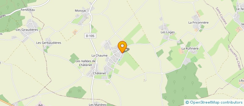 localisation de l'entreprise ARTS COOP  SAINT-VINCENT-LA-CHATRE