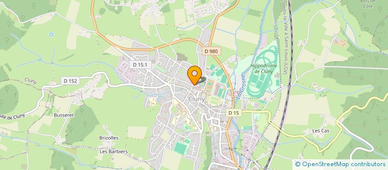 localisation de l'entreprise ARTS CREATIFS CLUNISOIS  CLUNY