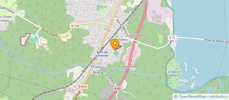 localisation de l'entreprise ARTS-CULTURE-LOISIRS  LABENNE