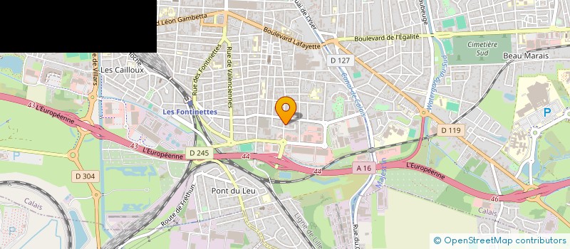 localisation de l'entreprise ARTS & CULTURES COMMUNICATIONS à CALAIS