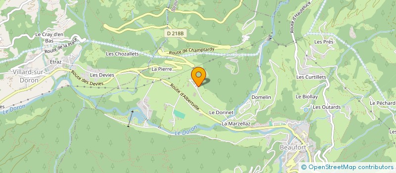 localisation de l'entreprise ARTS DE SENTIERS  BEAUFORT