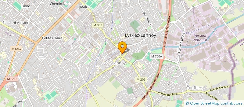 localisation de l'entreprise ARTS DECORATION & FERMETURE DU NORD  LANNOY