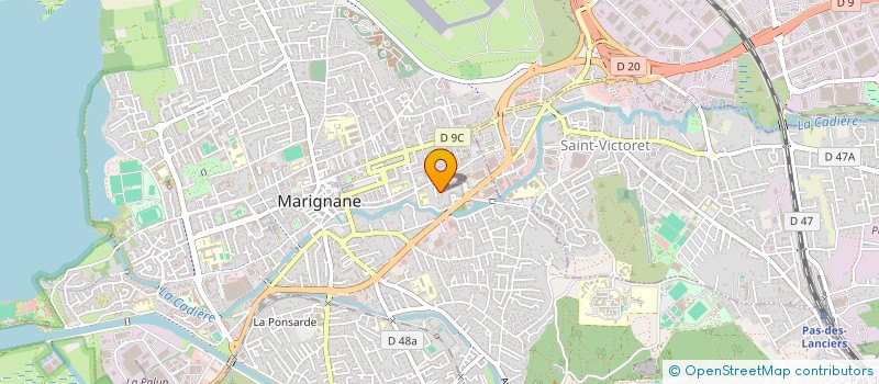 localisation de l'entreprise ARTS & DEFIS  MARIGNANE
