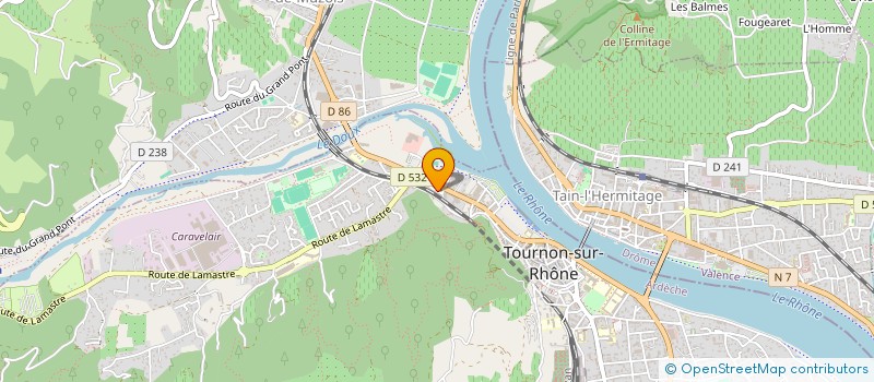 localisation de l'entreprise ARTS DES CHOIX PRODUCTIONS à TOURNON-SUR-RHONE