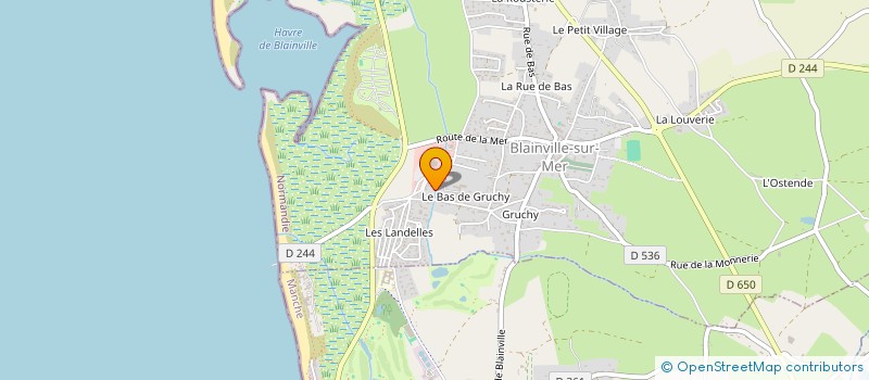 localisation de l'entreprise ARTS DES MARAIS  BLAINVILLE-SUR-MER