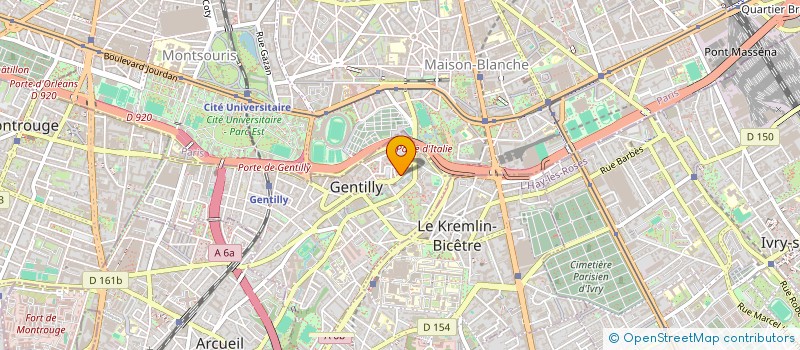 localisation de l'entreprise ARTS DIFFUSION à GENTILLY