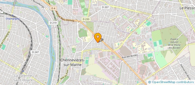 localisation de l'entreprise ARTS DISTRIBUTION à CHENNEVIERES-SUR-MARNE