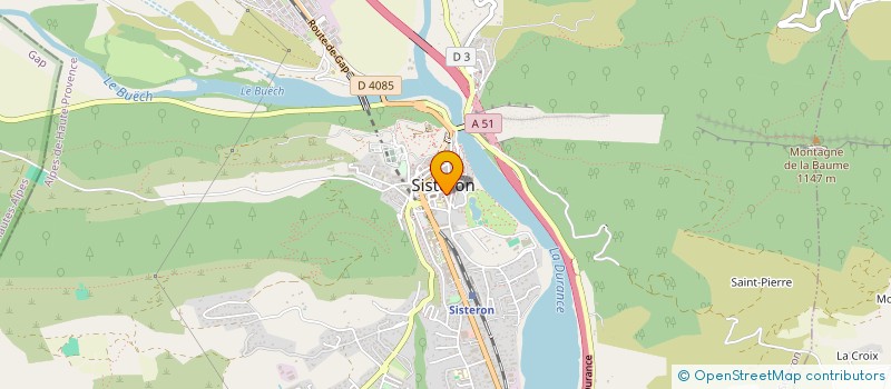 localisation de l'entreprise ARTS DU BIEN ETRE à SISTERON