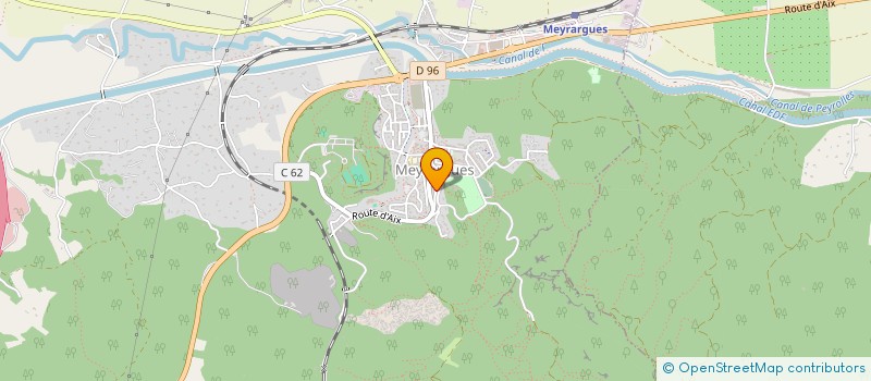 localisation de l'entreprise ARTS DU MOUVEMENT, DE L ENERGIE ET DU SOUFFLE (AMES)  MEYRARGUES