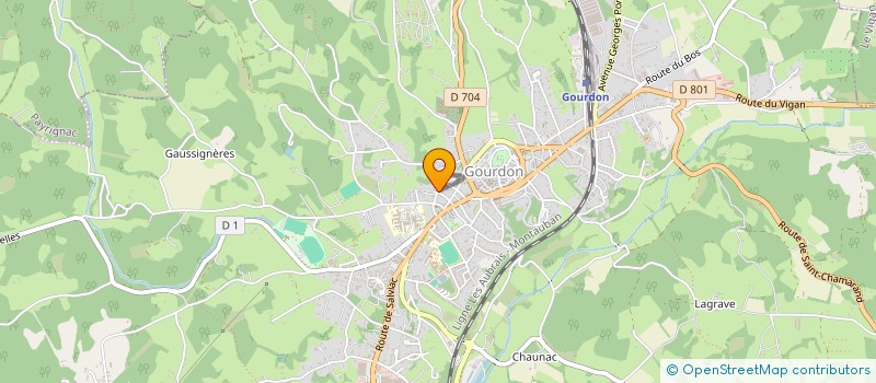 localisation de l'entreprise ARTS EN BOURIANE  GOURDON