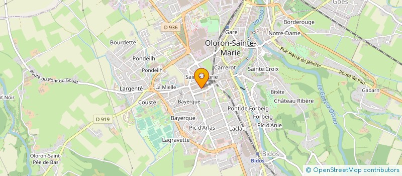 localisation de l'entreprise ARTS EN CHANTIER  OLORON-SAINTE-MARIE