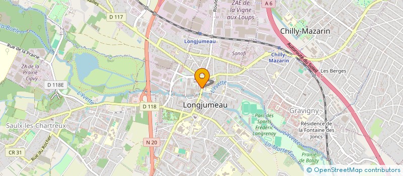 localisation de l'entreprise ARTS EN COEUR à LONGJUMEAU