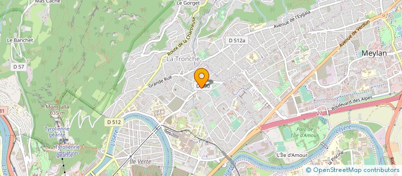 localisation de l'entreprise ARTS EN ISERE DAUPHINE ALPES  LA TRONCHE
