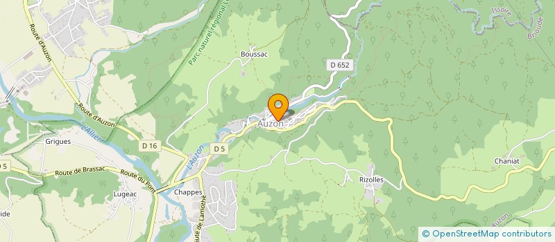 localisation de l'entreprise ARTS EN LIBERTE  AUZON