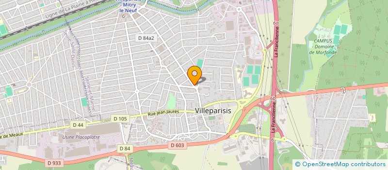 localisation de l'entreprise ARTS EN PARISIS à VILLEPARISIS