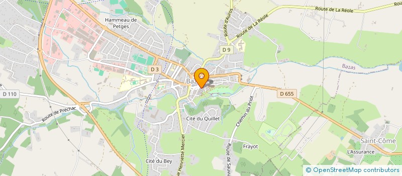 localisation de l'entreprise ARTS EN PATRIMOINES  BAZAS