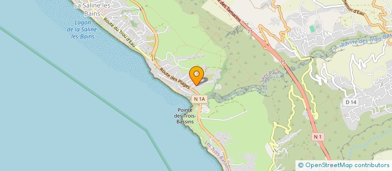 localisation de l'entreprise ARTS EN SCENE  SAINT-PAUL