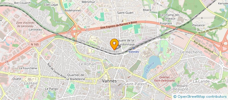 localisation de l'entreprise ARTS EN SCENES à VANNES