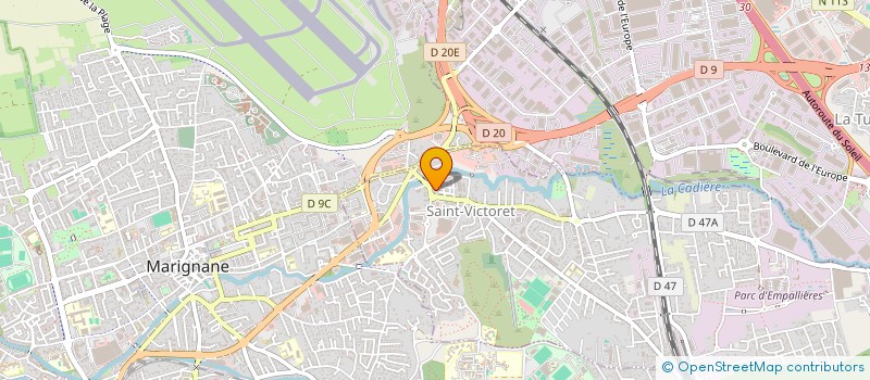 localisation de l'entreprise ARTS EN THESES (AET)  SAINT-VICTORET