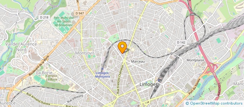 localisation de l'entreprise ARTS EN VOIX à LIMOGES