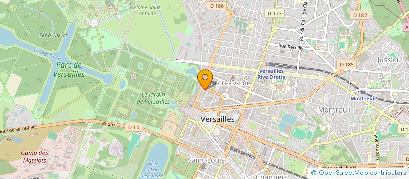 localisation de l'entreprise ARTS ET ANTIQUITES - PELLAT DE VILLEDON à VERSAILLES